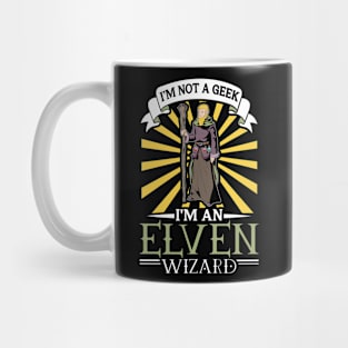 No geek - D20 Roleplaying Character - Elven Wizard Mug